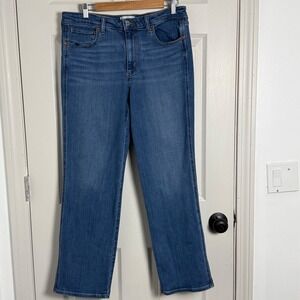 Universal Thread High Rise Everyday Straight Jeans Medium Wash Blue Size 14